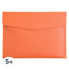 東亞PMS A4文件夾 軟皮手拿包, 5個, 橘色