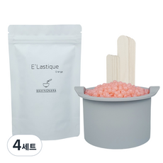 왁싱나라 셀프왁싱 실리콘 바스켓 세트 엘라스틱 오렌지, 200g, 4개