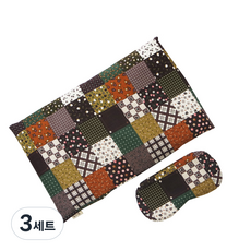 PAT-N-ZZIM 糙米腹部熱敷袋 + 橡果外罩 + 糙米眼部熱敷袋組合, 3套