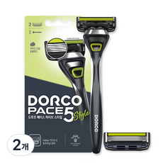 Dorco Face 五款 5 刀片剃須刀身 + 剃須刀片 2p, 1套, 2個