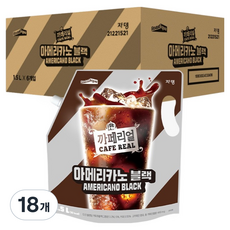 까페리얼 쟈뎅 아메리카노 블랙, 18개, 1.5L