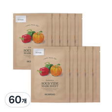 SKINFOOD 舒肥面膜 紅甜椒 18g, 1入, 60個