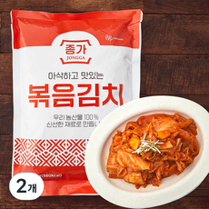 종가 아삭하고 맛있는 볶음 김치, 1kg, 2개