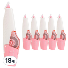 델리 수정테이프 K71461, 핑크, 18개