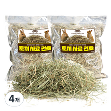 리프패럿 토끼 사료 건초, 200g, 4개