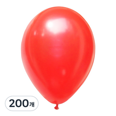 PARTY PANG 快樂氣球 圓形氣球, 珍珠紅, 200個