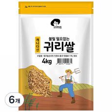 엉클탁 불릴필요없는 귀리쌀, 4kg, 6개