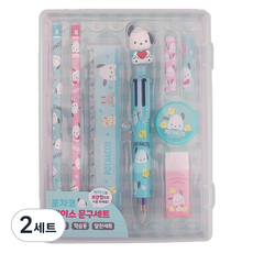 三麗鷗明星帕恰狗盒裝文具組, 2套, 混合顏色