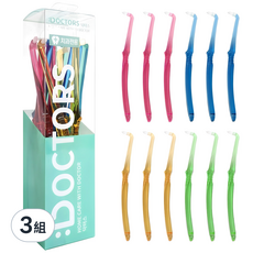 DOCTORS 臼齒牙縫專用尖頭牙刷, 12支, 3組