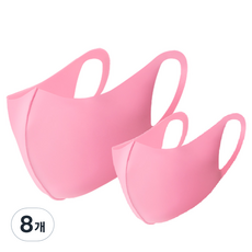 예꼬맘 실크 마스크 S, 1개입, 8개, 핑크
