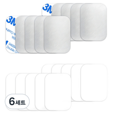 808STORE 車用手機磁吸支架方形鐵片 10片 + 保護膜 10片, 混合顏色, 6套