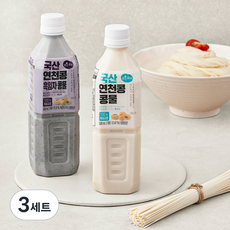 맑은물에 국산 연천콩 콩물과 풍국면 콩국수키트 2인분, 1.2kg, 3세트