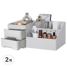 헬로리빙 멀티기능 서랍형 화장품 정리함, 2개