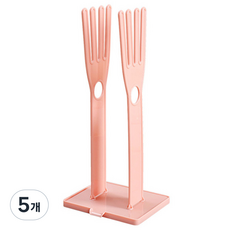 블럭마트 주방 다용도 고무장갑 건조대 선반, 랜덤 발송, 5개