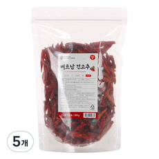 자연애고춧가루 햇 베트남 건고추, 5개, 200g