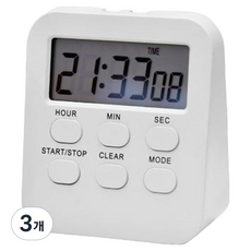 Celliving 桌上型簡易烹飪計時器, 白色, 3個