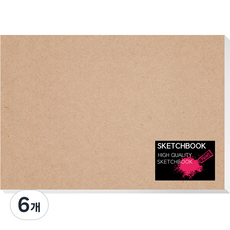 YOUNG ART KF 素描本 膠裝型, 4開, 35張, 6個