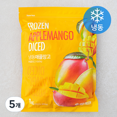 베트남산 애플망고 (냉동), 5개, 1kg