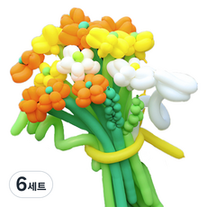 타이탄 잔치 생일 파티 이벤트 풍선 꽃다발 플라워 + 펌프 세트, 9(풍선), 랜덤발송(펌프), 6세트