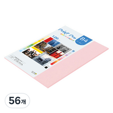 종이문화 프린트프로 얇은 칼라복사지 No 23 코스모스핑크 120g, 56개, B4