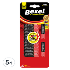 SM Bexel 鹼性AAA乾電池 LR03, 24入, 5個