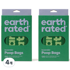 earth rated 莎賓 手提式薰衣草香寵物拾便袋, 單一顏色, 4個, 120入