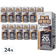 Body Lab 蛋白質奶昔超級蛋白質黑 7 片, 24個, 250ml