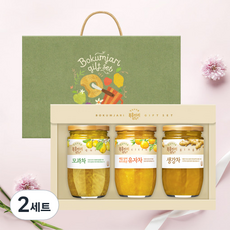 복음자리 대상 15호 선물세트, 2세트, 모과차 + 유자차 + 생강차
