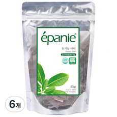 에빠니 유기농 마테차 삼각망 티백, 1.5g, 30개입, 6개