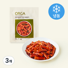 ORGA 현미쌀로 만든 떡볶이 (냉동), 400g, 3개