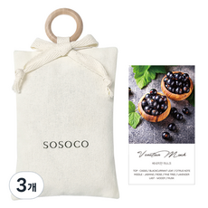 Sosoco 室內織物香氛袋 威尼斯麝香, 3個, 30g