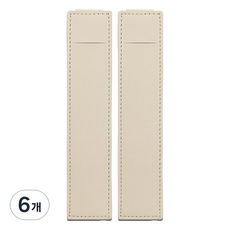 미소로운 다이어리 볼펜 홀더 S 16.5 x 3.5 x 0.5 cm, 오프화이트, 6개
