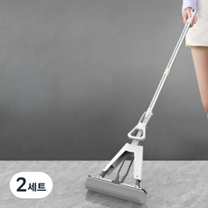 THE ZAKKA 基本款吸水紙漿拖把 + 灰色拖布3件組, 2套