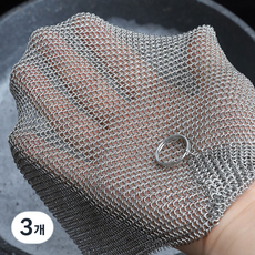 베러바이즈 주방 설거지 스텐 철 수세미, 1개, 3개