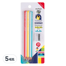 munhwA The Zone Kids Jumbo 三角鉛筆 2B, 15個, 混合顏色