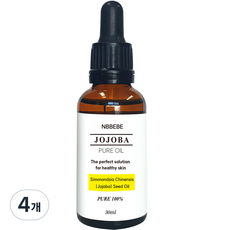 엔비베베 호호바 퓨어오일, 4개, 30ml