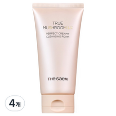 더샘 트루 머쉬룸 엘엑스 퍼펙트 크리미 클렌징 폼, 4개, 150ml