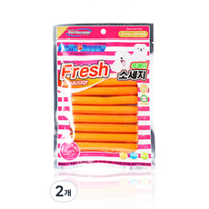 헬로도기 강아지 고양이 후레시 소세지 8p, 오리고기맛, 120g, 2개