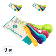 Cooking Plus 塑膠量匙 5入 隨機出貨, 9套