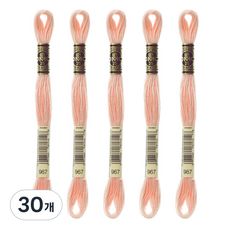 브랜드얀 DMC 자수실 25번사, 967번, 30개