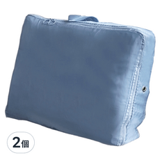 戀家小舖 羽絨壓縮收納袋 中(40 x 30 x 12cm), 藍色, 2個