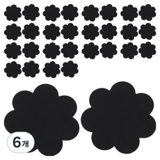 Potenkit OPP袋 簡易乳貼 黑色 7.5 x 7.5 cm 10入, 6個