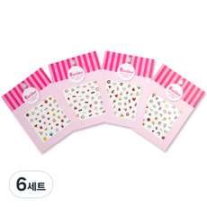 Puttisu 指甲貼紙 四件組, 6組