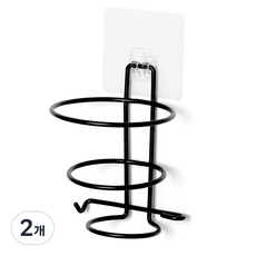 黏貼式吹風機架, 單色, 2個