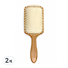 Bubble TOK 楓木方頭木針氣墊梳, 混合色, 2個
