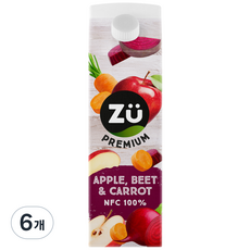 주프리미엄 ABC주스 무라벨, 1L, 6개