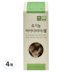 유가원 유기농 마카다미아 쉘, 4개, 200g
