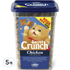 캣템 고양이 시크릿 크런치 메가박스 간식, 치킨, 420g, 5개