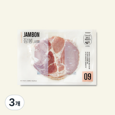 존쿡델리미트 LESS 잠봉 햄, 100g, 3개