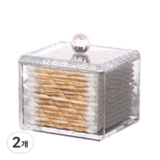 LADIY 化妝棉盒 1層, 單色, 2個